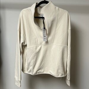 Varley timberley half zip midlayer cement marl